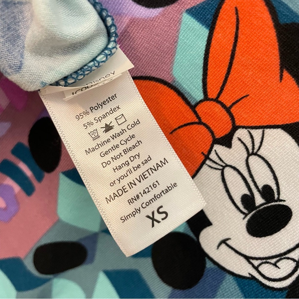 Disney LulaRoe Irma XS Top NWT Minnie Mouse - Picture 6 of 6